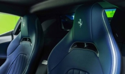 2021 Ferrari SF90 Stradale Blue Headrest