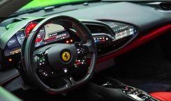 2021 Ferrari SF90 Stradale Assestto Fiorano in Red and Silver Steering Wheel