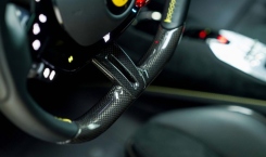 2022 Ferrari SF90 Stradale in Yellow Steering Wheel Carbon Fiber