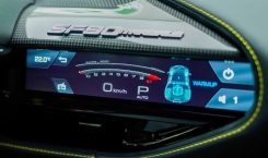 2022 Ferrari SF90 Stradale in Yellow Steering Wheel Screen