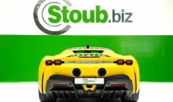 2022 Ferrari SF90 Stradale in Yellow Back