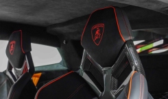 2022 Lamborghini Huracan STO Logo on Headrest