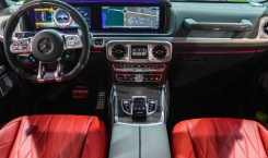 2022 Mercedes AMG G63 White Interior in Red