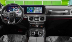 2022 Mercedes AMG G63 Orange Magno Full Interior View