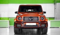 2022 Mercedes AMG G63 Orange Magno Front