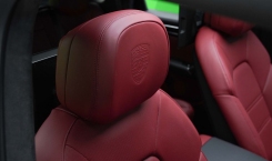 2022 Porsche Cayenne GTS Red Headrest