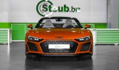 2023 Audi R8 Spyder in Samoa Orange Front