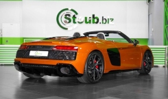 2023 Audi R8 Spyder in Samoa Orange Back Side