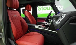 2023 Mercedes AMG G63 Olive Green Magno Seats Red
