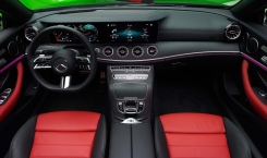 2023 Mercedes Benz E200 Cabriolet Interior Red and Black