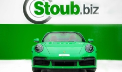 2023 Porsche 911 Turbo S Cabriolet Python Green Front