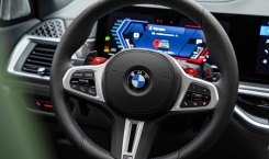 2024 BMW X5 M Competition Steering Wheel Close Up