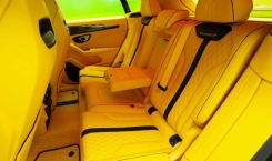 Lamborghini Urus Mansory Yellow Back Seat