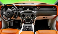 Rolls Royce Cullinan Orange Interior View