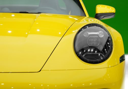 2024 Porsche 911 Targa 4 in Racing Yellow Headlights