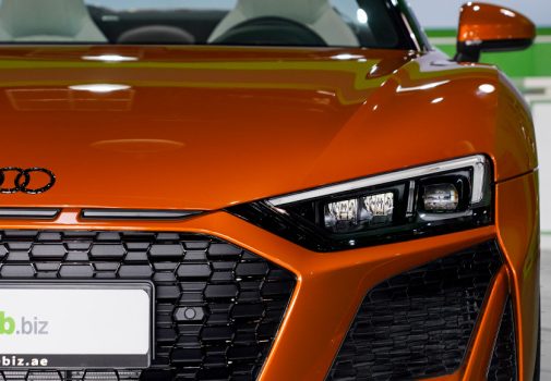 Audi R8 Spyder Headlight in Samoa Orange